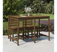 vidaXL Garden Table Honey Brown 159.5x82.5x110 cm Solid Wood Pine UK HOT
