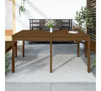 vidaXL Garden Table Honey Brown 159.5x82.5x76 cm Solid Wood Pine