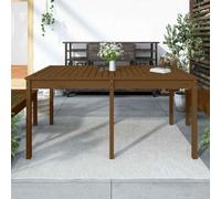 vidaXL Garden Table Honey Brown 159.5x82.5x76 cm Solid Wood Pine UK HOT