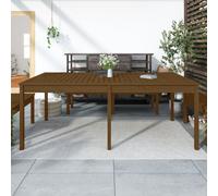 vidaXL Garden Table Honey Brown 203.5x100x76 cm Solid Wood Pine UK HOT