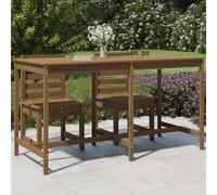 vidaXL Garden Table Honey Brown 203.5x90x110 cm Solid Wood Pine UK HOT