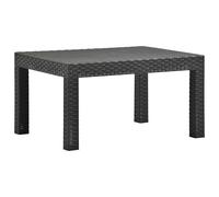 Vidaxl Garden Table Anthracite 58X58X41 Cm Pp Rattan