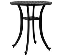 vidaXL Garden Table Outdoor Dining Table Patio Side Table Black Cast Aluminium