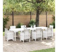 vidaXL Garden Table White 300 x 100 x 73 cm Poly Rattan