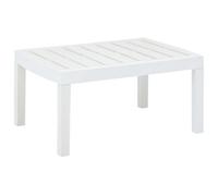 Vidaxl Garden Table White 78X55X38 Cm Plastic