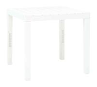 vidaXL Garden Table White 78x78x72 cm Plastic UK HOT