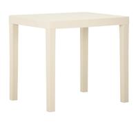 vidaXL Garden Table White 79x65x72 cm Plastic, White