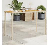 Garden Table with Top Patio Dining Table Outdoor Table Poly Rattan vidaXL