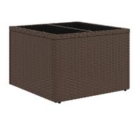 Garden Table with Glass Top Outdoor Dining Table Patio Coffee Table vidaXL