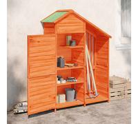 vidaXL Garden Tool Shed Brown 120x53.5x170 cm Solid Wood Pine