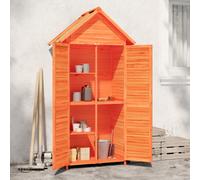 vidaXL Garden Tool Shed Brown 89x52.5x175 cm Solid Wood Pine