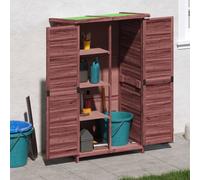 vidaXL Garden Tool Shed Mocha 83x57x140 cm Solid Wood Pine