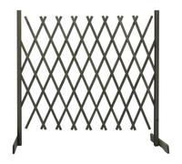 Vidaxl Garden Trellis Fence Grey 180X100 Cm Solid Firwood