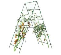 vidaXL Garden Trellises for Climbing Plants 2 pcs A-Frame Steel