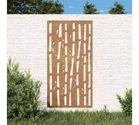 vidaXL Garden Wall Decoration 105x55 cm Corten Steel Bamboo Design