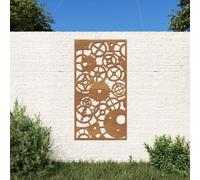 vidaXL Garden Wall Decoration 105x55 cm Corten Steel Gear Wheel Design