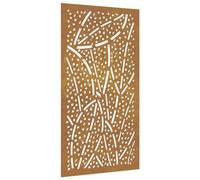 vidaXL Garden Wall Decoration 105x55 cm Corten Steel Leaf Design