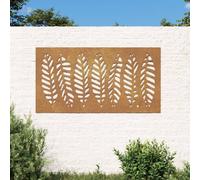 vidaXL Garden Wall Decoration 105x55 cm Corten Steel Leaf Design