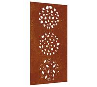 vidaXL Garden Wall Decoration Rustic Corten Steel Leaf Pattern 105×55 cm Outdoor