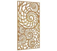 vidaXL Garden Wall Decoration 105x55 cm Corten Steel Shell Design