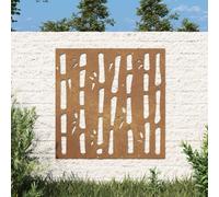 vidaXL Garden Wall Decoration 55x55 cm Corten Steel Bamboo Design