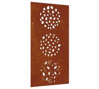 vidaXL Garden Wall Decoration Wall Art Wall Decor Corten Steel Leaf Design