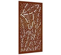 vidaXL Garden Wall Decoration Wall Art Wall Decor Corten Steel Leaf Design