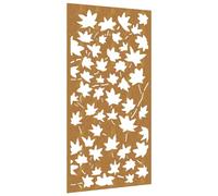 vidaXL Garden Wall Decoration Wall Art Decor Corten Steel Maple Leaf Design