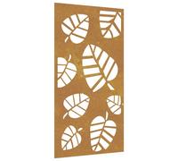 vidaXL Garden Wall Decoration Wall Art Wall Decor Corten Steel Leaf Design