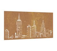 vidaXL Garden Wall Decoration Wall Art Wall Decor Corten Steel Skyline Design