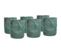 vidaXL Garden Waste Bags 12 pcs 300 L Green Polypropylene, Green