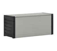 Vidaxl Garden Waste Basket Grey 85X34X40 Cm