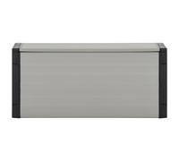 vidaXL Garden Waste Basket Grey Trash Bin Rubbish Separator Sack Recycle Bin