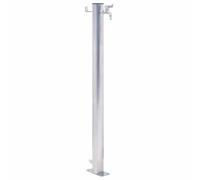 Garden Water Column Patio Free Standing Water Fountain Stainless Steel vidaXL