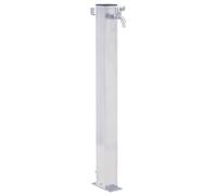 (square, 100 cm) vidaXL Garden Water Column Patio Free Standing Water Fountain Stainless Steel