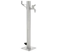 vidaXL Garden Water Column Stainless Steel Round 65 cm