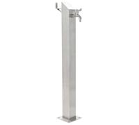 vidaXL Garden Water Column Stainless Steel Square 95 cm
