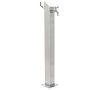 vidaXL Garden Water Column Stainless Steel Square 95cm Watering Irrigation