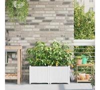 vidaXL Garden White 80 x 40 x 37.5 cm Steel
