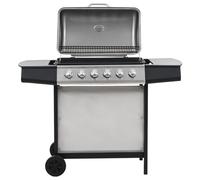 VidaXL 44278 Grill Cart Gas Black, Silver 12000 W