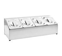 Gastronorm Container Holder with 1/6 Pan Stainless Steel Multi Sizes vidaXL