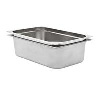 vidaXL 2x Gastronorm Containers GN 1/1 150mm Stainless Steel Stackable Tray