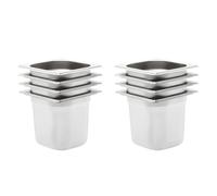 vidaXL Gastronorm Containers 8 pcs GN 1/6 150 mm Stainless Steel