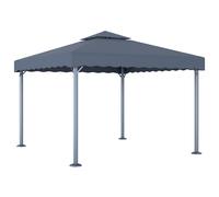 Garden Furniture Set Gazebo 300x300 cm Anthracite Aluminium