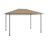 vidaXL Gazebo 384x281x270 cm Taupe 180 g/m²