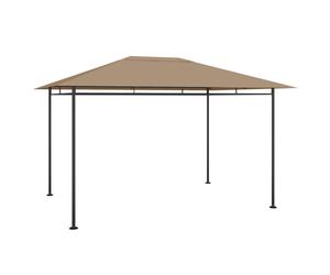 vidaXL Gazebo 384x281x270 cm Taupe 180 g/m²