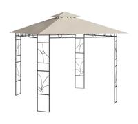 vidaXL Gazebo 3x3x2.7 m Cream 160 g/m, Cream