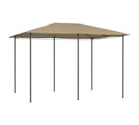 vidaXL Gazebo 3x4x2.6 m Taupe 160 g/m虏 UK HOT