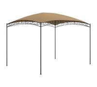 vidaXL Gazebo 3x4x2.65 m Taupe 180 g/m?, Brown