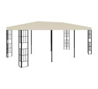 Garden Furniture Set Gazebo 3x6 m Cream